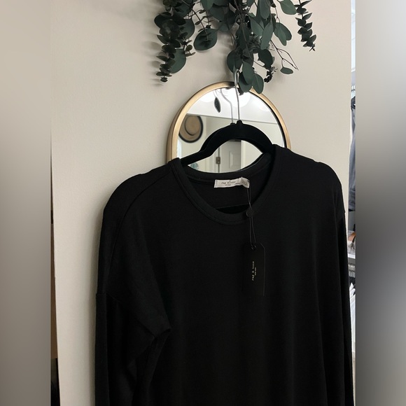 Rag & Bone XXS Hudson Knit Black Shirt - Picture 3 of 7